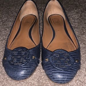 Navy Tory Burch flats